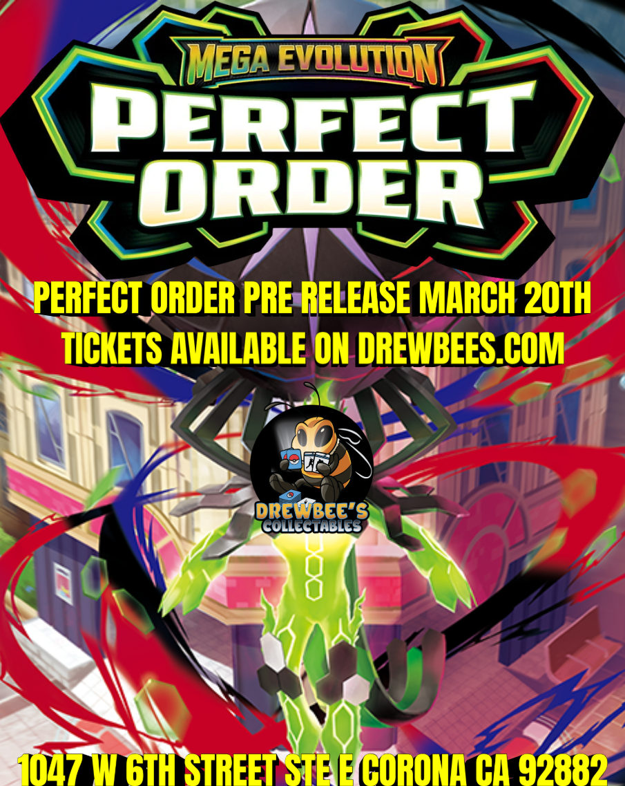 Pokemon Perfect Order Prerelease Tournament 3/20 6:30PM FRIDAY
